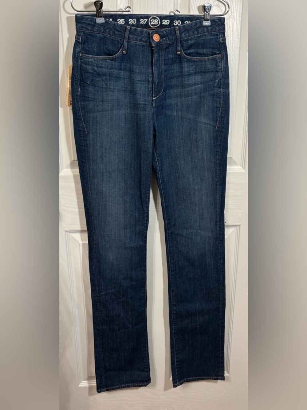 Earnest Sewn Zazo 267 Straight Leg Jeans Size 28 NWT Dark Wash Premium Denim